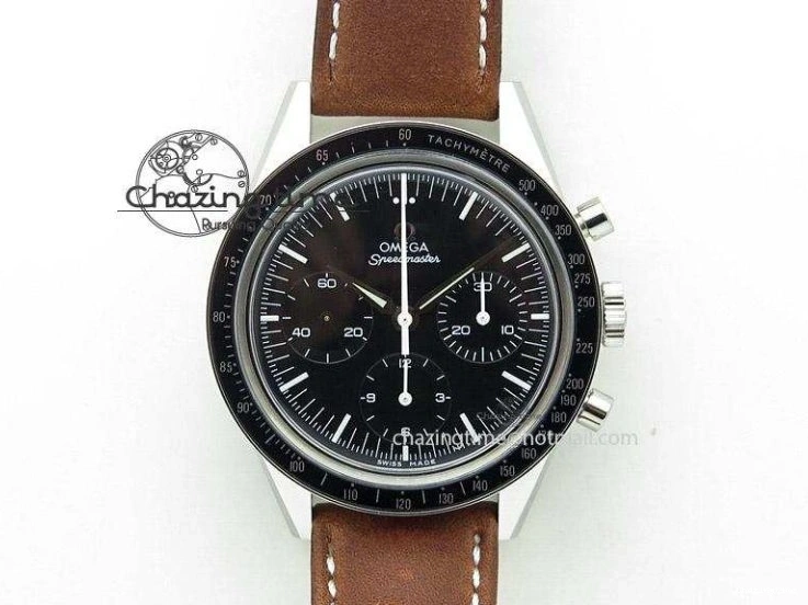 0208 Soft De Ville Date SS MKF 1:1 Best Edition Blue Dial Roman Marker on Black Leather Strap A 7745